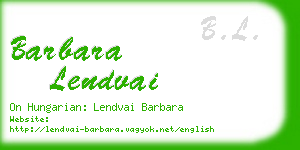 barbara lendvai business card